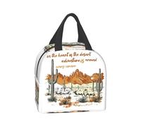 Desert Wildlife Lunch Bag Women Men Cooler Thermal Insulated Lunch Boxes for Adult Office Children Laptop Bag Back to School