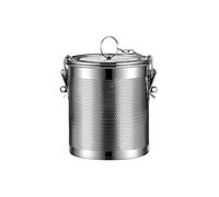 DesertRose Stainless Steel Tea Ball Strainer Soup Seasonings,Seperation Basket,Spice Filter,Seasoning Strainer Mesh Filter Extra Fine with Chain Hook (0.86L)