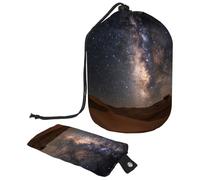 Deserts Compact Hanging Toiletry Bag with Clear PVC Pockets