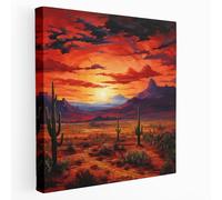 Desert's Embrace Canvas Print, 28" x 28"