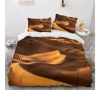 Deserts King Size Duvet Cover Sets Nature Bedding Set 3D Print Quilt Cover 230x220 cm Soft Microfiber Lightweight with Zipper Closure and 2 Pillowcases e-2423