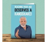 Deserves A Handshake - Paul Hollywood Birthday Card