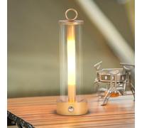 DESGNT Rechargeable Outdoor Table Lamp,Cordless LED Table Lamp for Bedroom,Modern Touch Bedside Lamp,Dimmable Warm,IP54 Waterproof,Portable Night Light for Indoor,Garden,Camping,Patio, Restaurant
