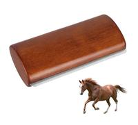 Deshedding Brush, Fine Teeth Horse Curry Comb with Wooden Handle Pet Grooming Brush for Horses Dogs Cats