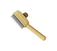 Deshedding Brush With Massage Function ABS Grooming Tool For Shedding Control And Coat Care Gentle Deshedder