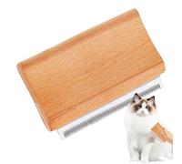 Deshedding Grooming Tool - Dog Hair Brush Shedding, Ergonomic Design Wood Groom Brush | Wooden Handle Dogs Slicker Brush, Skin Friendly Grooming Cat Brush, Professional Pet Groomer for Pet and Dogs