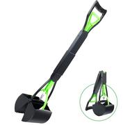 DESHIMAO Pooper Scooper, Foldable Dog Pooper Scooper with Durable Spring, 28" Long Handle Pet Pooper Scoopers for Dogs and Cats, Dog Poop Pick Up Tool for Grass and Gravel Pick Up
