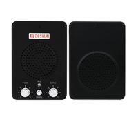 DESHUN Dual-Way Window Intercom, Voice Amplifier,Window Speaker System for Business,Bank,Dental Clinic, Office, School, Station (Sliver)