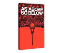 DESHVA As Above, So Below - Movie Poster Canvas Poster Bedroom Decor Sports Landscape Office Room Decor Gift Frame-style 08x12inch(20x30cm)