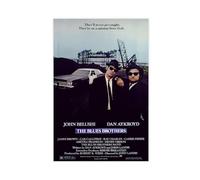 DESHVA Blues Brothers - Movie Poster Canvas Poster Wall Art Decor Print Picture Paintings for Living Room Bedroom Decoration Unframe-style 12x18inch(30x45cm)