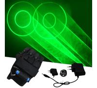 DESHVA Circular Rotation Glowing Gloves Set, Flashing Rave Gloves, Glowing Costume Cosplay, Glowing Palm Toy, Stage Atmosphere Spotlight, For Holiday Party hands- green