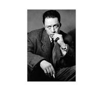 DESHVA Novelist - Albert Camus Retro Poster Canvas Poster Bedroom Decor Sports Landscape Office Room Decor Gift Unframe-style 20x30inch(50x75cm)