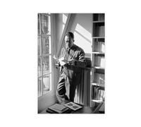 DESHVA Novelist -Albert Camus Retro Poster Canvas Poster Wall Art Decor Print Picture Paintings for Living Room Bedroom Decoration Unframe-style 12x18inch(30x45cm)