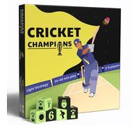 DESI BOARD GAMES Cricket Champions Boardgame | Light Strategy Dice Game | 2-5 Players
