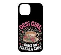Desi Girl Runs on Masala Chai Tea Indian Case for iPhone 14