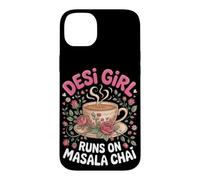 Desi Girl Runs on Masala Chai Tea Indian Case for iPhone 14 Plus