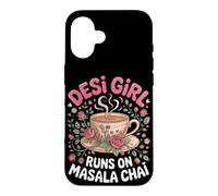 Desi Girl Runs on Masala Chai Tea Indian Case for iPhone 16