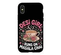 Desi Girl Runs on Masala Chai Tea Indian Case for iPhone X/XS