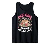 Desi Girl Runs on Masala Chai Tea Indian Tank Top