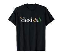 Desi·ish Minimalist Indian Pride Typography Design T-Shirt