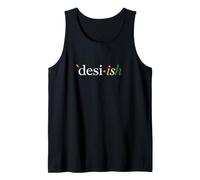 Desi·ish Minimalist Indian Pride Typography Design Tank Top