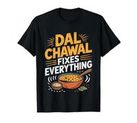 Desi Kitchen Dal Chawal Everyday Comfort Cook Art Food T-Shirt