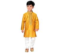 Desi Sarees Boys Kurta Pyjama EID Salwar Kameez Sherwani 935 (8 years Mustard)