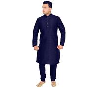 Desi Sarees Men's Dupion Kurta Pajama Shalwar Kameez Sherwani Bollywood Creation 1916