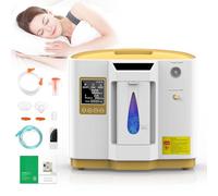 DESIBA 1-7L/min Oxygen Machine 90%±3%, with Atomization, Accumulated Time, Adjustment for Home and Travel (1LW）