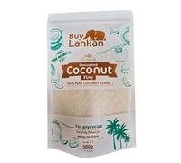Desiccated Coconut Fine 500g Sri Lankan - High Fat - High Fiber - Natural Dried Coconut for Baking, Cooking, and Topping Desserts, Vegan & Gluten-Free