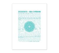 Desiderata Mandala Ehrmann Typography Canvas Wall Art Print