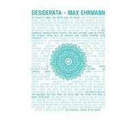Desiderata Mandala Ehrmann Typography Large Art Print Poster Wall Decor 18x24 inch