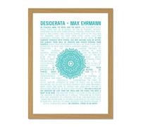Desiderata Mandala Ehrmann Typography Large Framed Art Print Poster Wall Decor 18x24 inch