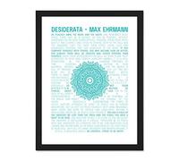 Desiderata Mandala Ehrmann Typography Large Framed Art Print Poster Wall Decor 18x24 inch
