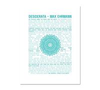 Desiderata Mandala Ehrmann Typography Large Framed Art Print Poster Wall Decor 18x24 inch
