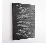 Desiderata Max Ehrmann Poem Framed Canvas Print - Inspirational Literary Wall Art - Motivational Quote Decor - 16x12 Inch