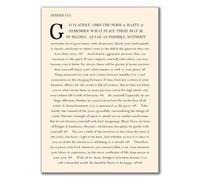 Desiderata Poem Art Print - Max Ehrmann Go Placidly Wall Decor - A4 Vintage Inspirational Poetry Poster - Mindfulness Typography - Classic Literature Print for Office, Home & Meditation Room