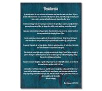 Desiderata Prose A3 Unframed Max Ehrmann Poem Inspirational Quote Poster Photo Motivational Picture