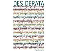 Desiderata Rainbow Words Ehrmann Typography Canvas Wall Art Print