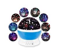 Desidiya Night Light Star Projector | Star Master Galaxy 360 Rotating Colorful Lights Starry Space Projection Home Room Decoration Design | Moon Star Projection Lamp for Kids Room