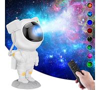 Desidiya Plastic Astronaut Galaxy Projector with Remote Control - 360° Adjustable Timer Kids Astronaut Nebula Night Light (Corded Electric) LED, Multicolor