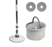 (Design - 1) Self-Cleaning 360-Degree Rotate Spin Microfiber Mop and Bucket Set Washing Dry