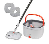 (Design - 2) Self-Cleaning 360-Degree Rotate Spin Microfiber Mop and Bucket Set Washing Dry