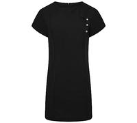 Design 24 Seven Women's Spa Salon Tunic Hair Dressing Nail Therapist Uniform B3 (Black, 12)