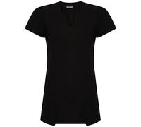 Design 24 Seven Women's Spa Salon Tunic Hairdressing Nail Therapist Uniform Black R (12)