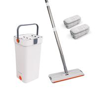 (Design - 3) Self-Cleaning 360-Degree Rotate Spin Microfiber Mop and Bucket Set Washing Dry