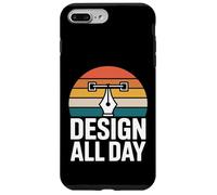 Design All Day Retro Creator Work Motivation Case for iPhone 7 Plus/8 Plus