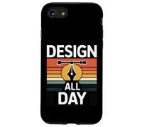 Design All Day Retro Creator Work Motivation Case for iPhone SE (2020) / 7/8