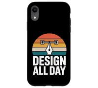Design All Day Retro Creator Work Motivation Case for iPhone XR