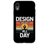 Design All Day Retro Creator Work Motivation Case for iPhone XR